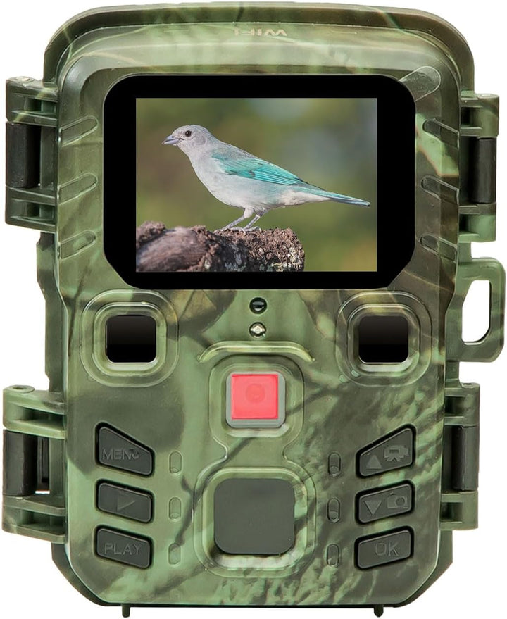 Wildkamera 2K WLAN, Bewegungsmelder, Nachtsicht, Live View per App, Farbdisplay, Mikro, Bluetooth, Z