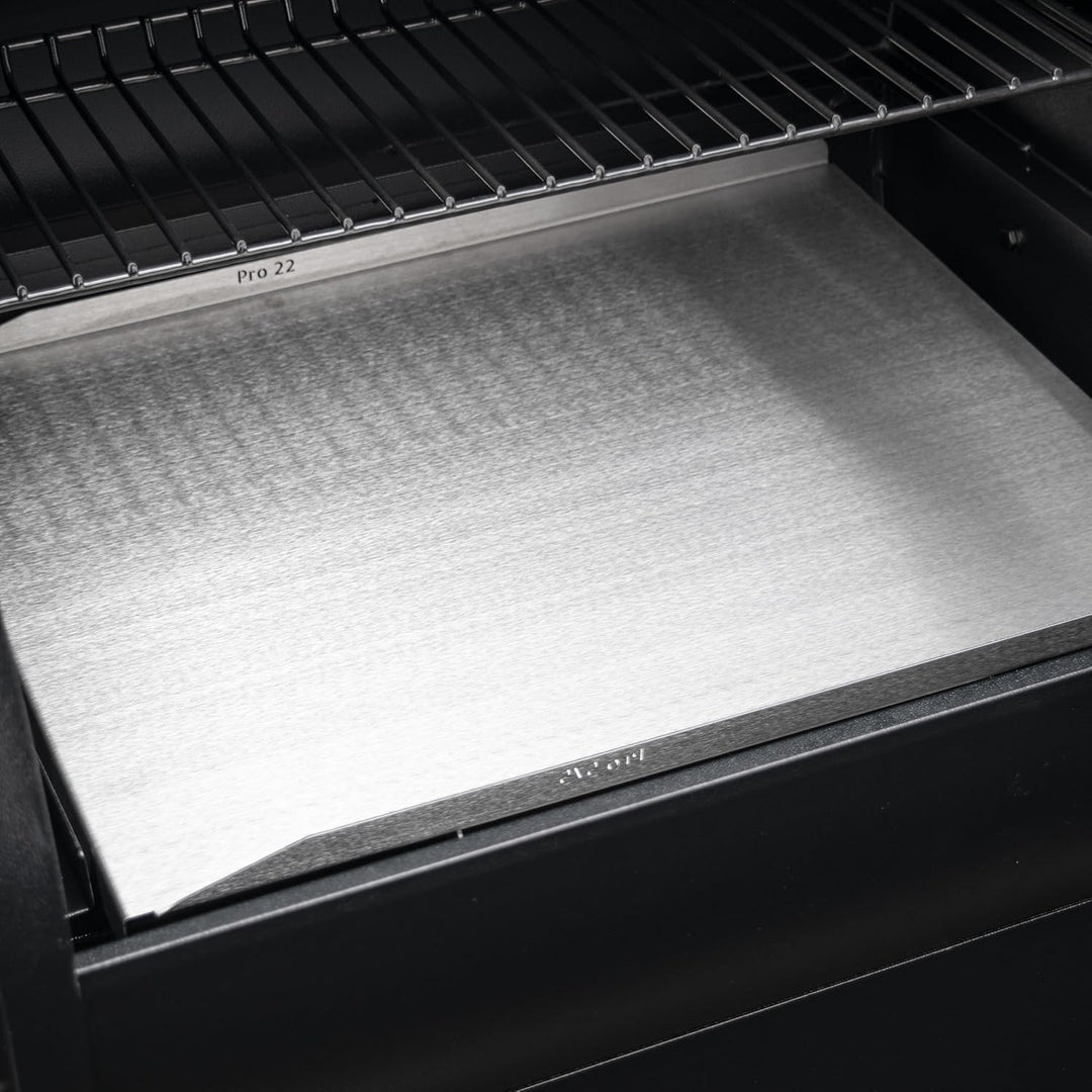 Grillrost.com Das Original Fettablaufblech aus Edelstahl für Traeger Pro Series 22 &amp; 575 53.2 x 39.5