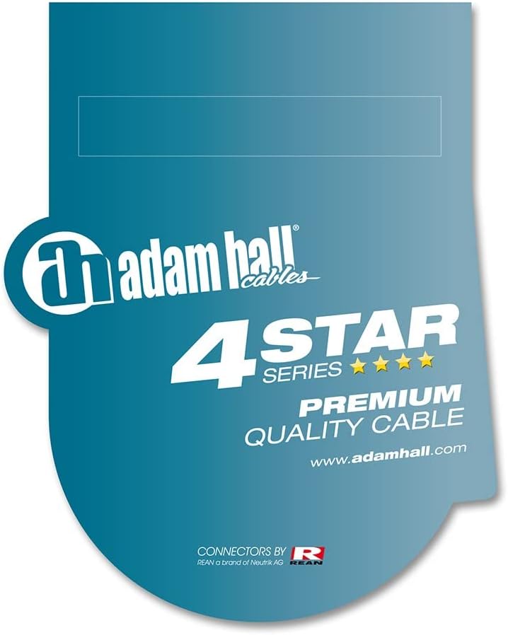 Adam Hall Cables 4 STAR DGH 0500 - DMX Kabel, Rean 5-Pol XLR female auf 5-Pol XLR male, schwarz, 5m,
