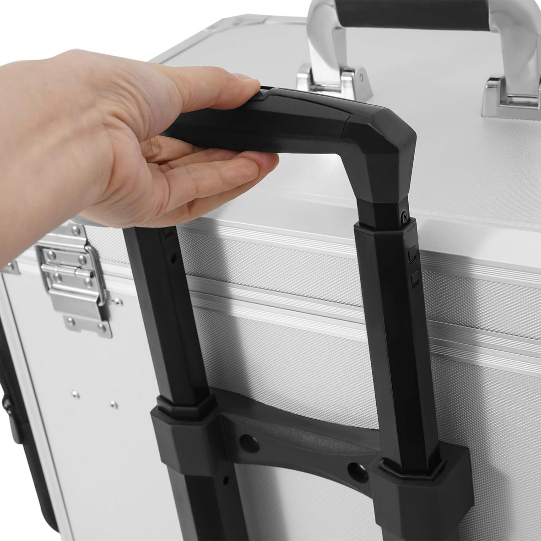 Mobile Fusspflegekoffer Höhe 91cm Grosse Kapazität Fusspflege Trolley Kosmetikkoffer Multikoffer mit