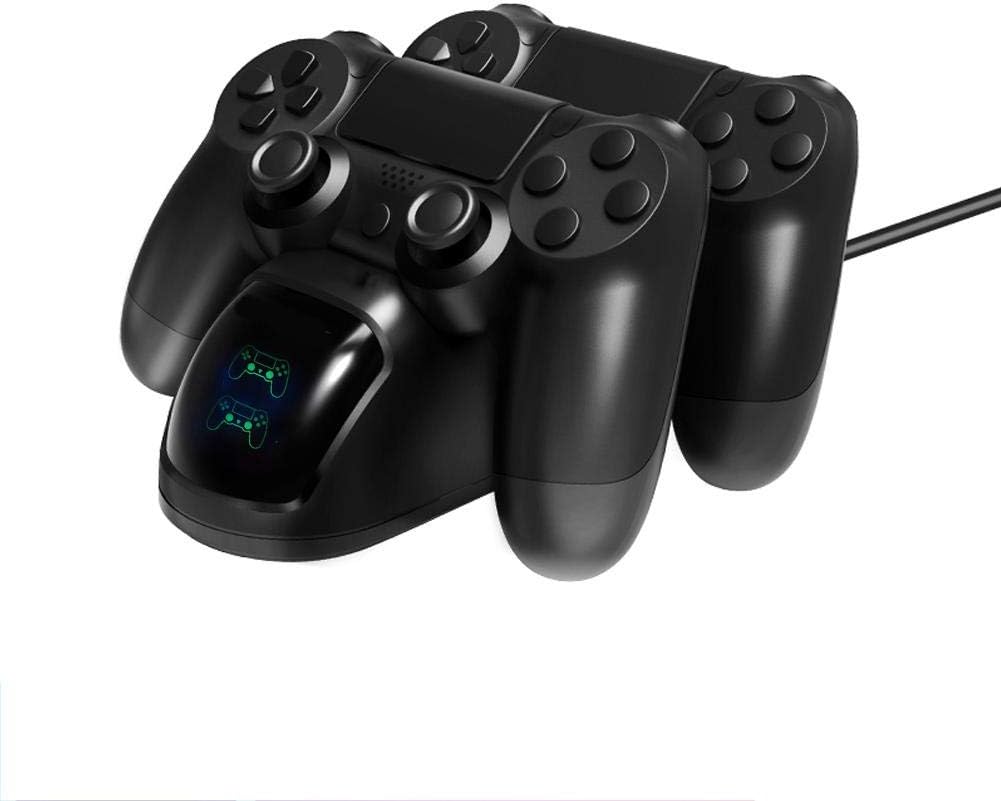 ASHATA Controller Ladestation, Controller Ladestation mit LED Anzeige für 4, Doppeltes Schnellladege