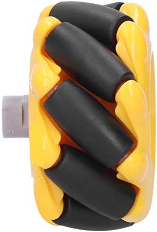 Eujgoov Mecanum-Rad, 48mm Omnidirektionales Rad Smart Robot Autozubehör DIY Spielzeugkomponenten(2 P