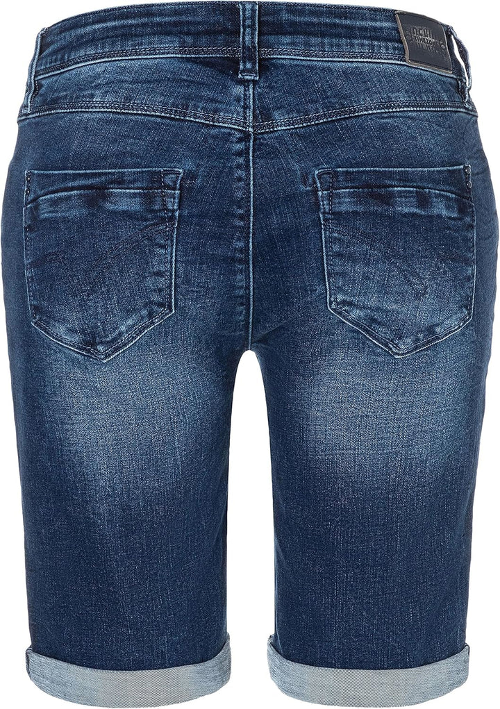 Timezone Damen Slim Nalitz Shorts 25 Lush Blue Wash, 25 Lush Blue Wash