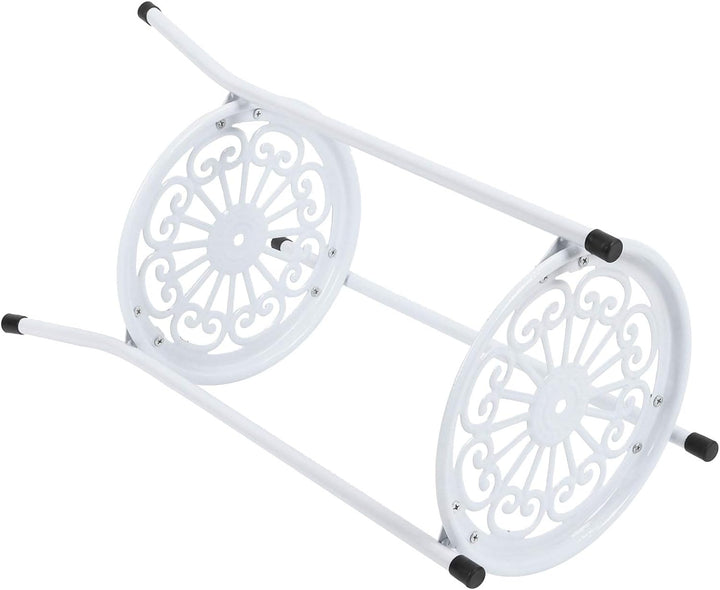 Blumenständer, 2-stufiger Metall-Pflanzenständer Blumentopf Holde, Stabiles Stativ-Stützgestell, für