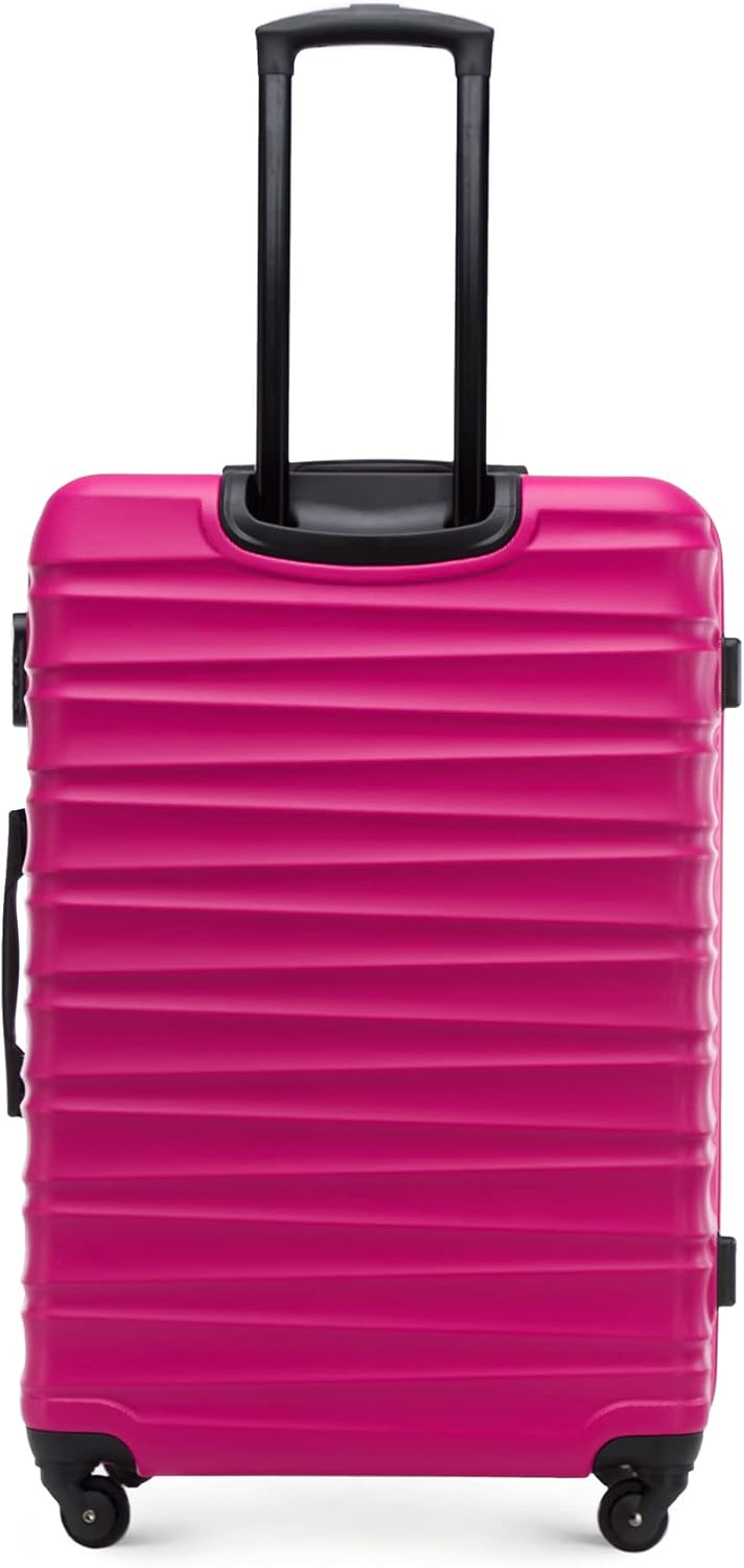 WITTCHEN Reisekoffer Rollkoffer Trolley Grosser Koffer Handgepäck Hartschale aus ABS mit 4 Spinner-R