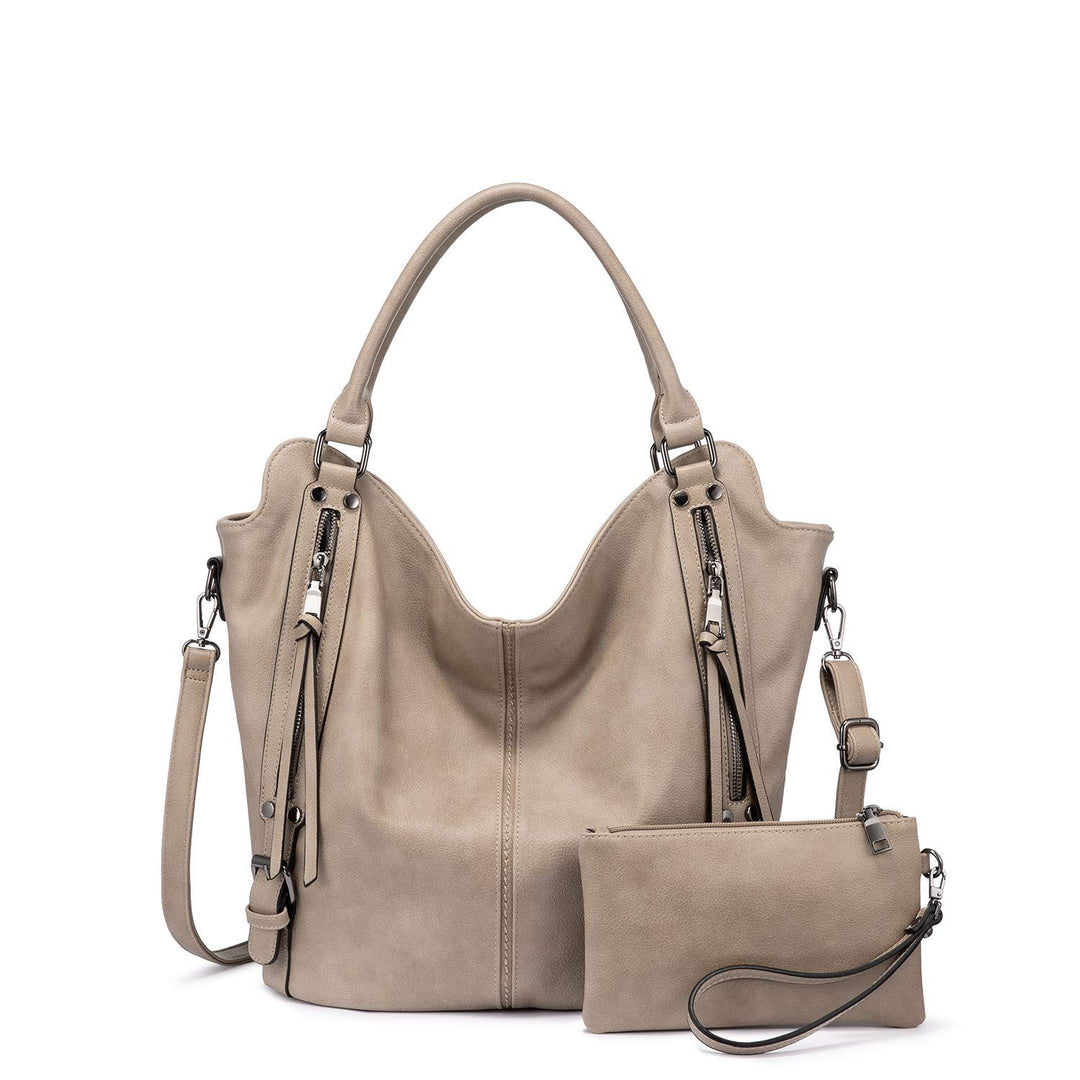 Realer Damen Handtaschen Gross Shopper Lederhandtasche Schultertasche Umhängetasche Geldbörse Hobo D