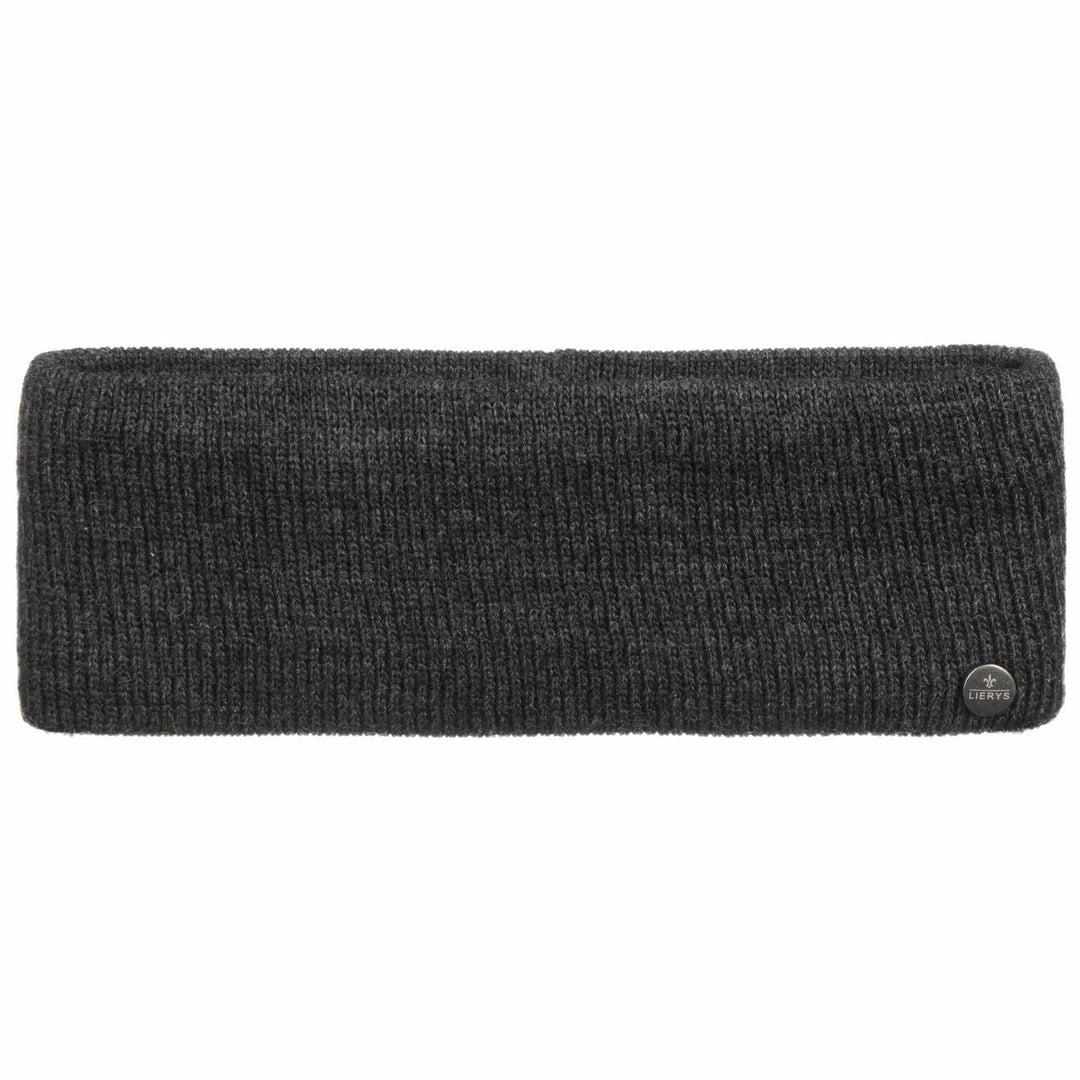 LIERYS Mono Stirnband Damen/Herren 8 cm breit - Made in Germany - dreilagiges Strickband gefüttert m