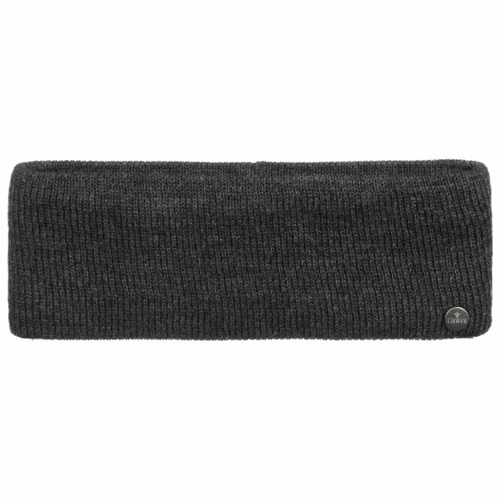 LIERYS Mono Stirnband Damen/Herren 8 cm breit - Made in Germany - dreilagiges Strickband gefüttert m