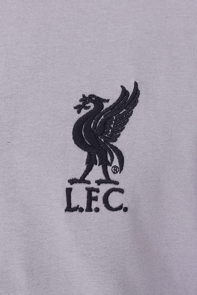 Herren Schlafanzug Liverpool Football Club, lang, Rot XXL Grau, XXL Grau