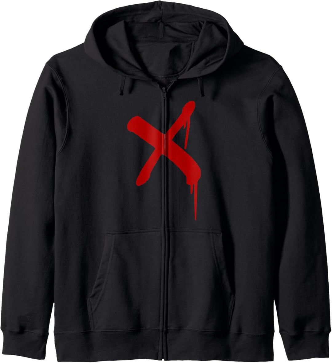 Rotes X - Frieden Freiheit Protest Statement Kapuzenjacke