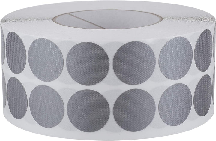 2500 Gewebeklebepunkte Klebepunkte 30 mm rund silber grau Gewebepunkte 135030