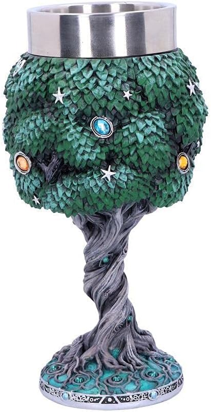 Nemesis Now Exclusive Tree of Life Nature Weinglas, grün, 1 Stück (1 Stück)