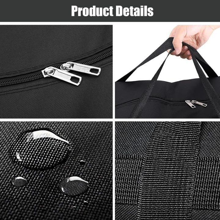 Aufbewahrungstasche,180 L Reisetasche Gross,600D Heavy-Duty Umzugstaschen Mit Reissverschlüssen Hand