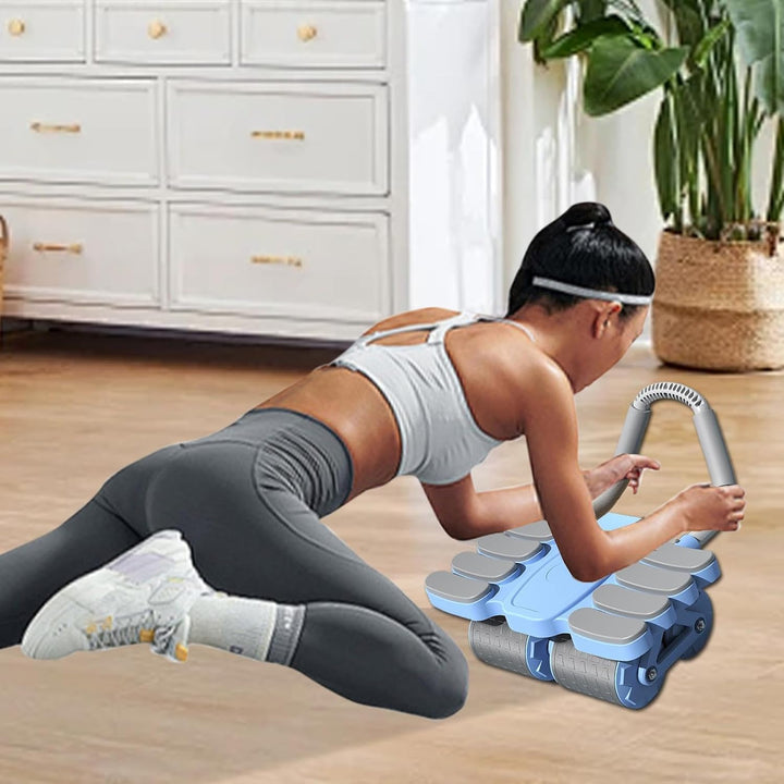 AB Rad Roller, ABS Roller, Fitnessgeräte AB -Trainer mit Ellbogenunterstützung, Bauchübungsausrüstun
