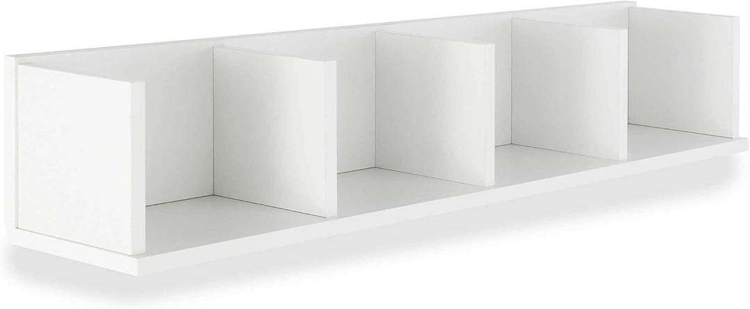 FMD Möbel, 206-004 Point 4 Wandregal, weiss, masse 92.0 x 16.5 x 17.0 cm (BHT), Weiss