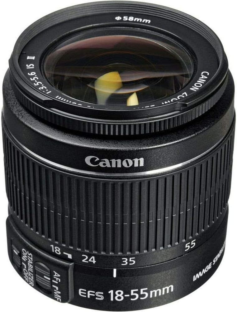 Canon EF-S 18-55mm F3.5-5.6 is II Universalzoom-Objektiv (58mm Filtergewinde) schwarz & EF 50mm F1.8