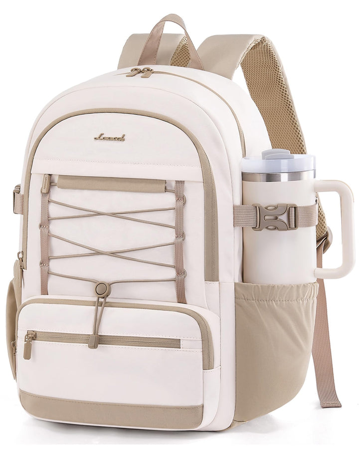 LOVEVOOK Rucksack Damen, 17,3 Zoll Laptop Schulrucksack Teenager Wasserdicht Schultasche Mädchen Tra
