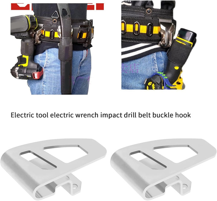 Set mit 2 Gürtelhaken, kompatibel mit Milwaukee M18 Impact Driver/Bohrmaschinen 2603-20, 2603-22, 26