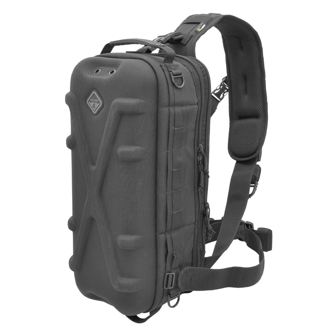 HAZARD 4 Plan-B Hard: Go-Bag Shell Sling-Pack Schwarz, Schwarz