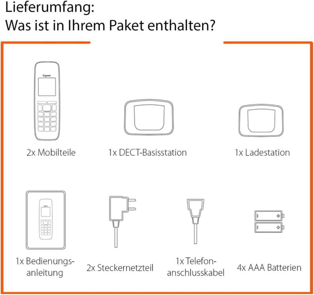 Gigaset C575A Duo, 2 Schnurlose Telefone mit Anrufbeantworter, grosses Farbdisplay mit aktueller Ben