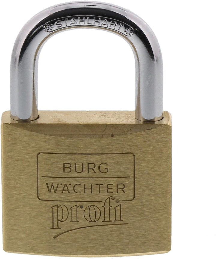Burg-Wächter Vorhängeschloss, Profi 116 50 SB, inkl. 2 Schlüssel, Bügelstärke: 8 mm Bügelstärke: 8,0
