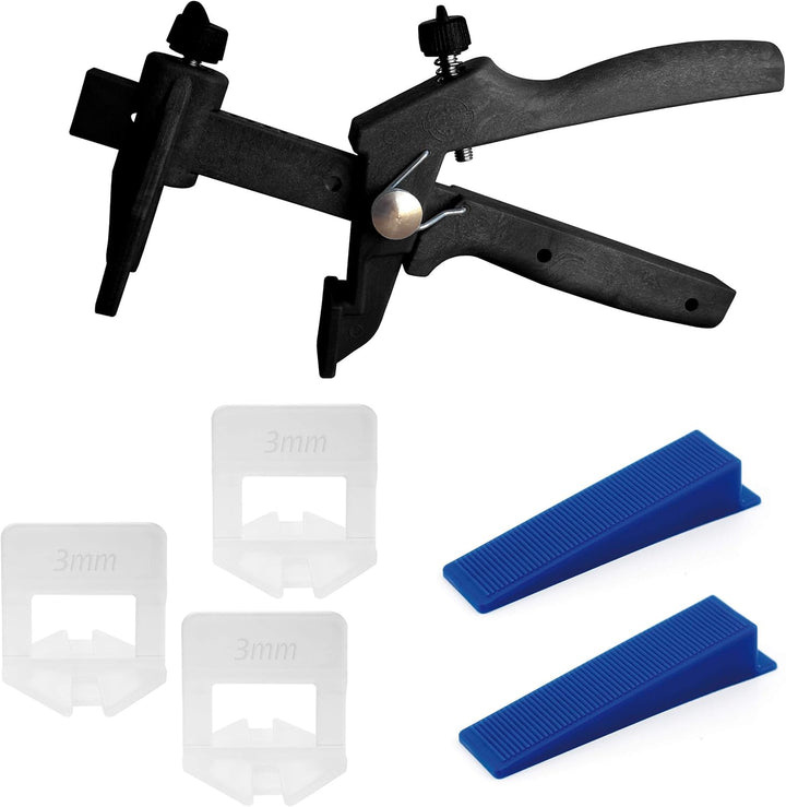 Lantelme Fliesen Nivelliersystem 1000 Stück Zuglaschen 3mm Fugenbreite Fliesen Höhe 3-15mm Fliesenve