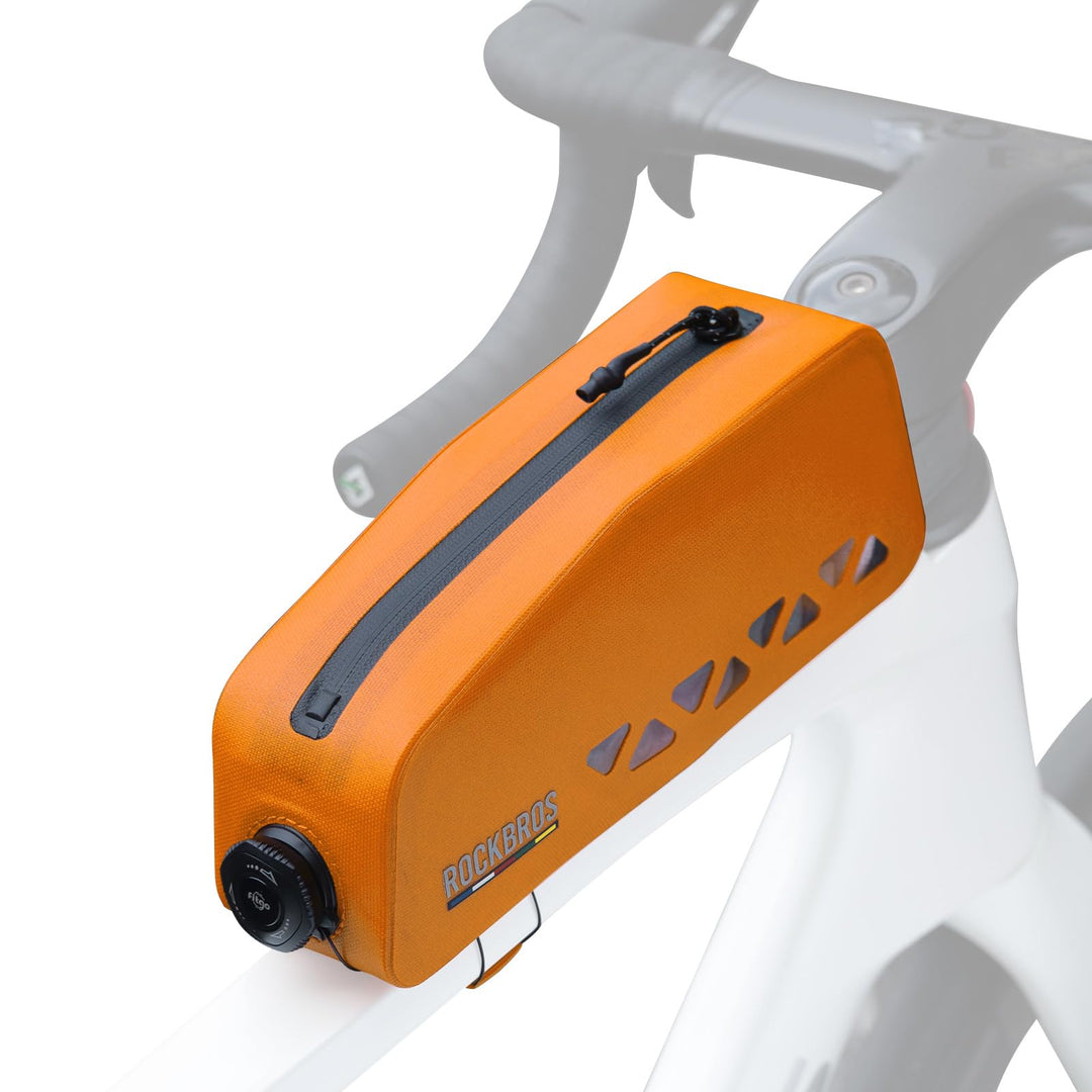 ROCKBROS Road to Sky Fahrrad Rahmentasche 100% Wasserdicht Oberrohrtasche Fahrradtasche für Rennrad