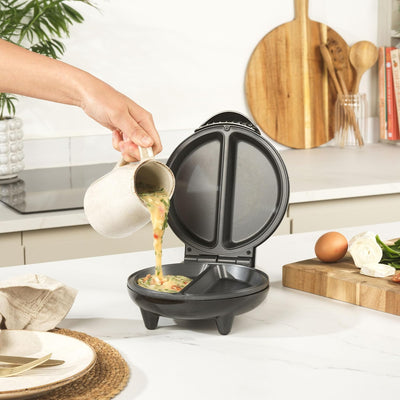 Salter Dual-Omelettmaker – Antihaftbeschichtete tiefe Platten, Doppel-Eierkocher, Macht 2 Omeletten,