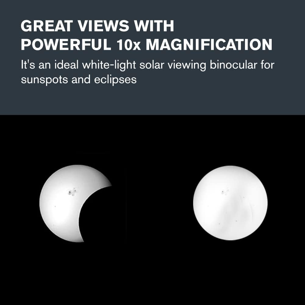 Celestron 71238 EclipSmart 10x42 Porro Solarfernglas - ISO 12312-2 konform, rutschfeste Gummibeschic