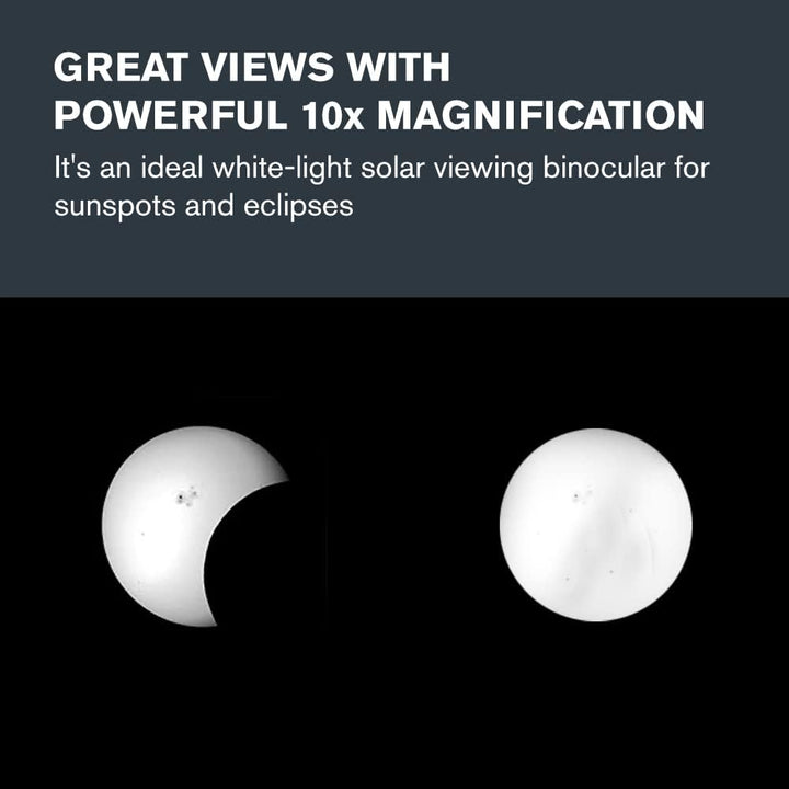 Celestron 71238 EclipSmart 10x42 Porro Solarfernglas - ISO 12312-2 konform, rutschfeste Gummibeschic
