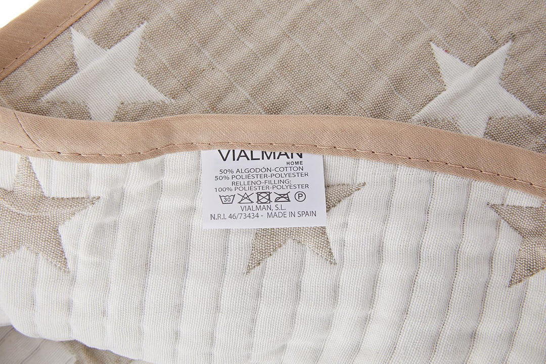 VIALMAN Tagesdecke, Beige, 90 90 Beige, 90 Beige