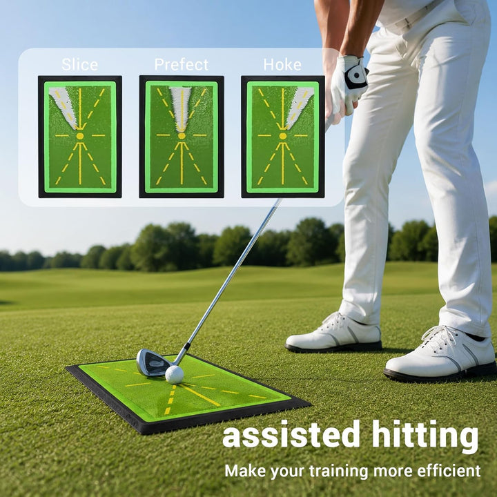 Golf-Trainingsmatte Golfschaukelmatte, Golf-Schwingmatte, Übungsmatte Mit Rutschfester Gummibasis fü