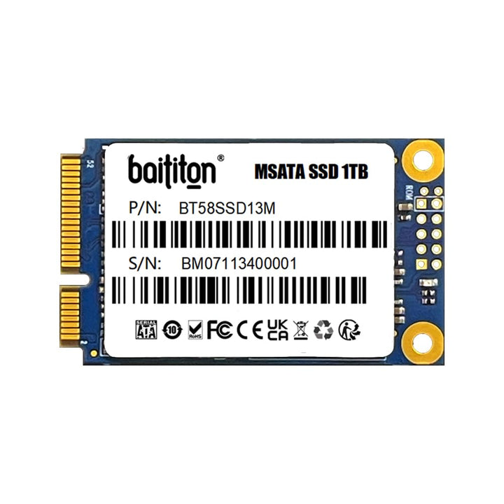 BAITITON 1TB MSATA Interne SSD Solid State Drive Hochgeschwindigkeits-Datenübertragung, 1TB MSATA
