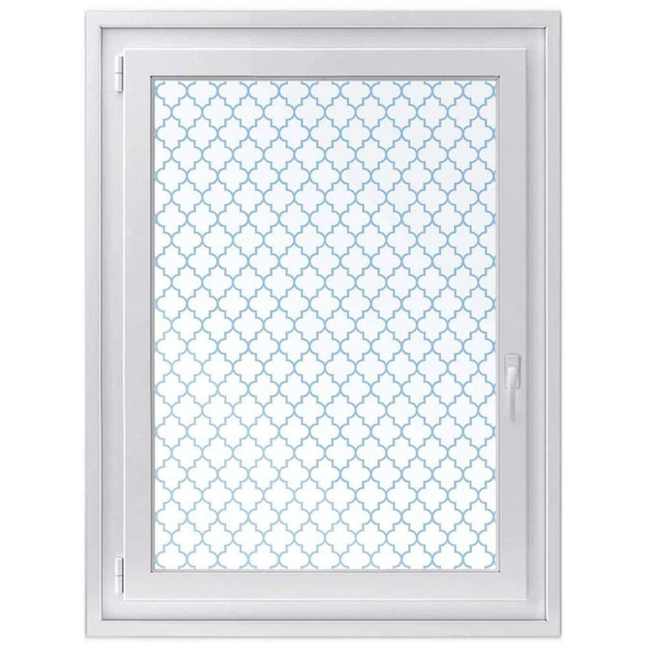 Fensterdeko I Sichtschutz Fenster-Sticker Selbsthaftend I Dekofolie für Bad, Küche, Kinderzimmer - W