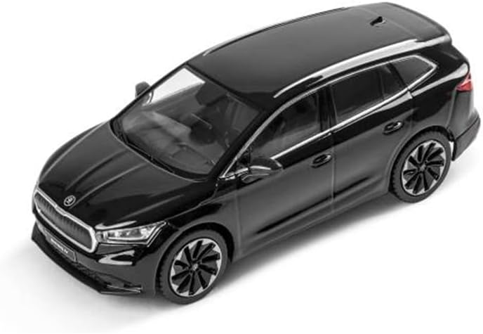 Skoda 5LA099300F9R Modellauto ENYAQ iV Miniatur, Massstab 1:43, schwarz