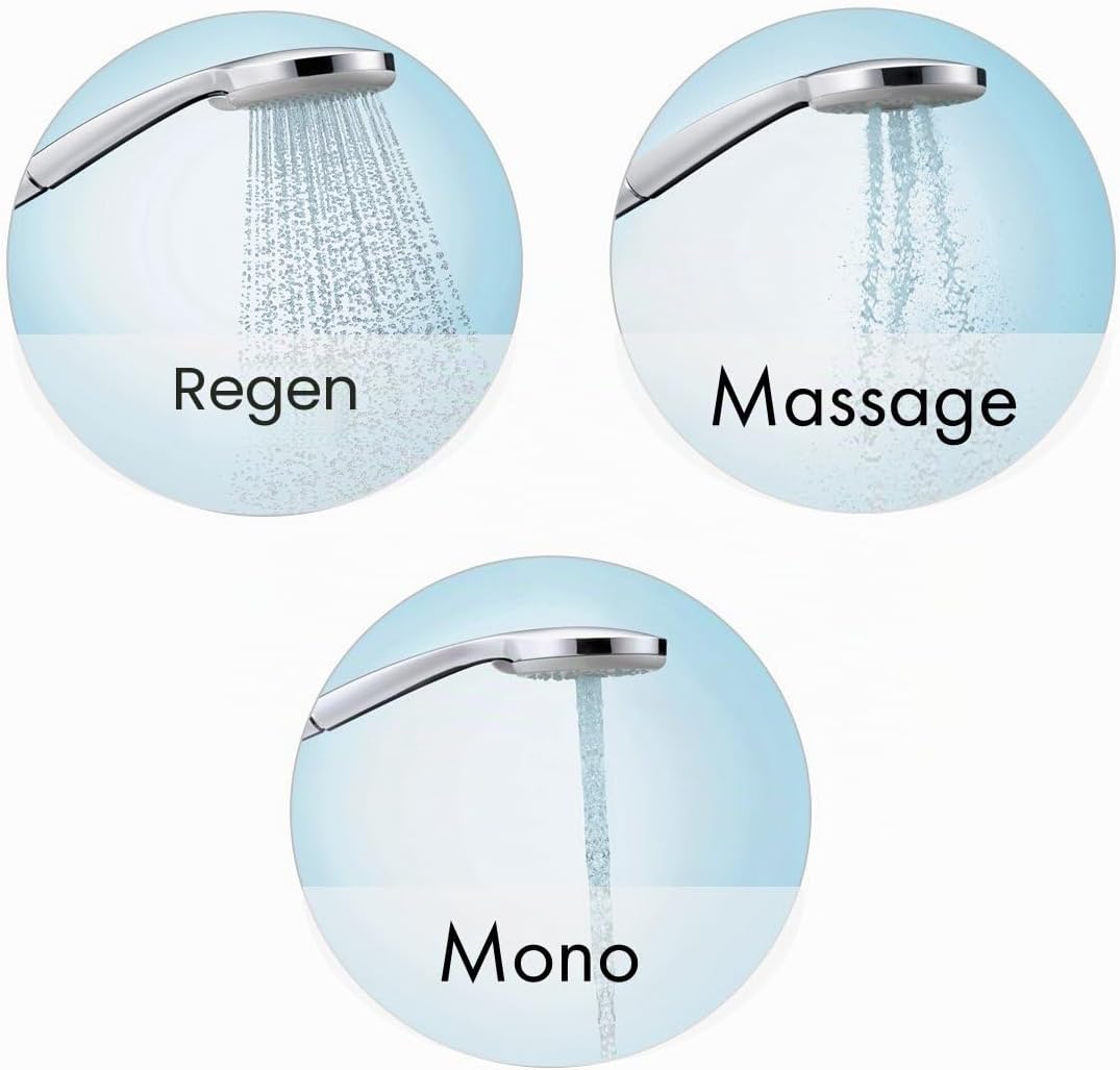 hansgrohe Croma 100 Duschset 0,90m, 3 Strahlarten, Chrom Chrom 0,90m Set 3 Strahlarten, Chrom 0,90m