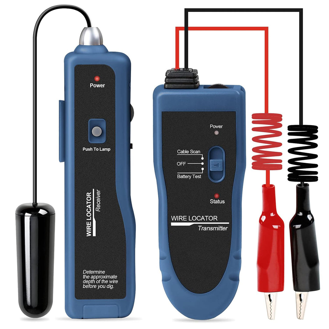 KOLSOL Erdkabel-suchgerät, Kabeltester F02 Pro für Kabelsuchgerät Locate Control Drähte Kabel Hausti