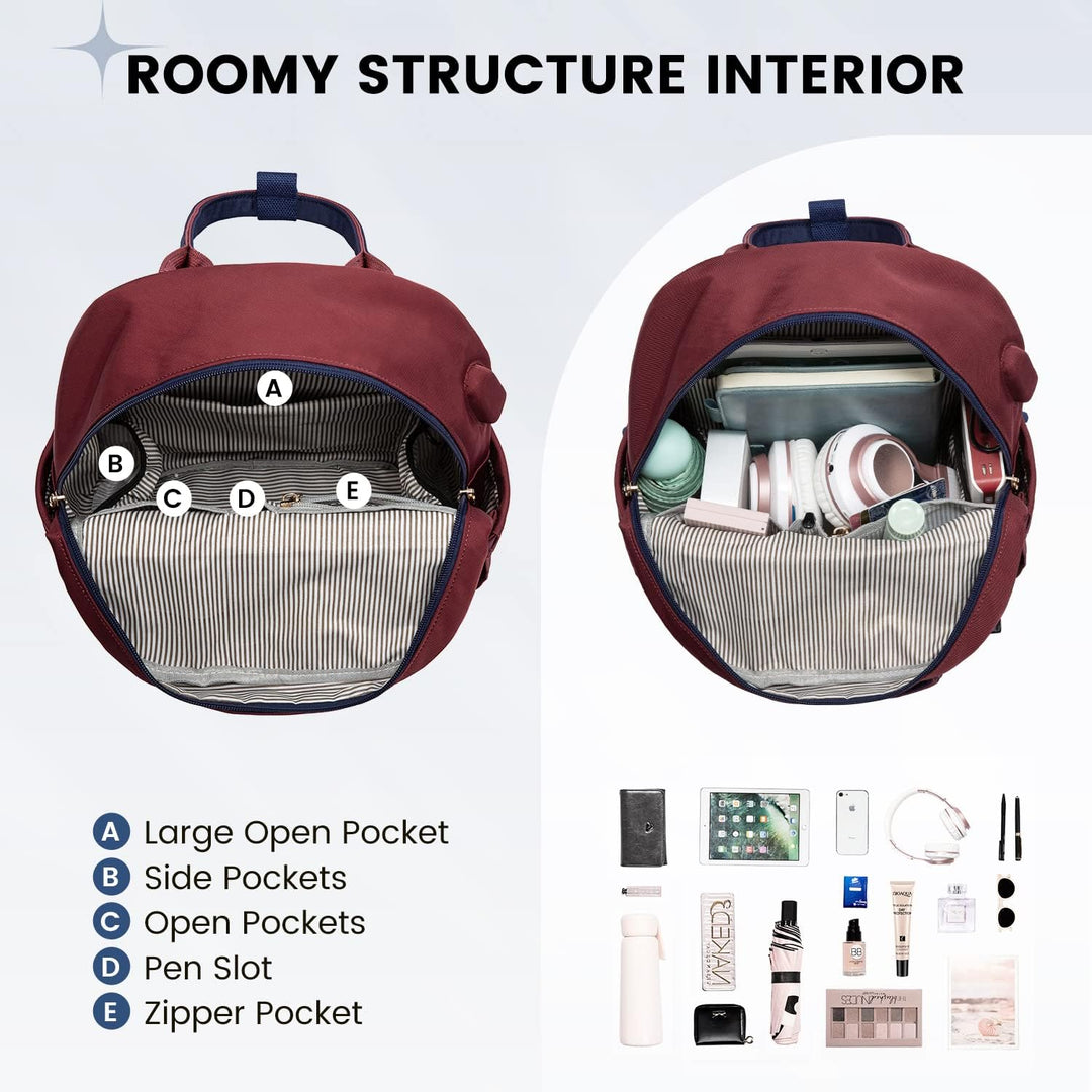 LOVEVOOK Rucksack Damen Klein, Wasserdicht Cityrucksack Handtasche 2 in 1, Mini Tasche Daypack Backp