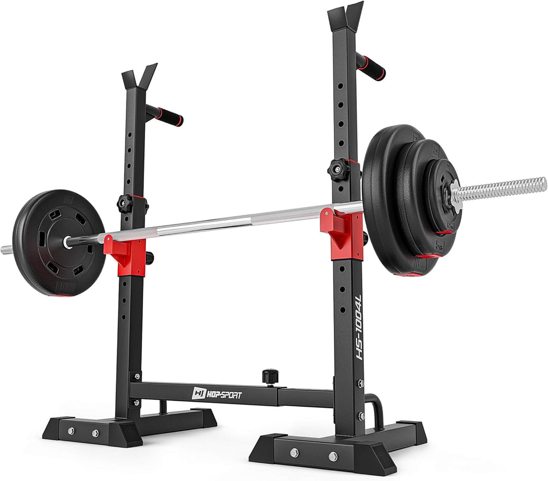 Hop-Sport verstellbare Hantelablage für Langhantel HS-1004L – Squat Rack Kniebeugenständer bis 250kg