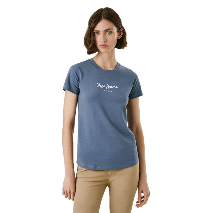 Pepe Jeans Damen Emily T-Shirt XXS Blau (Drill Blue), XXS Blau (Drill Blue)