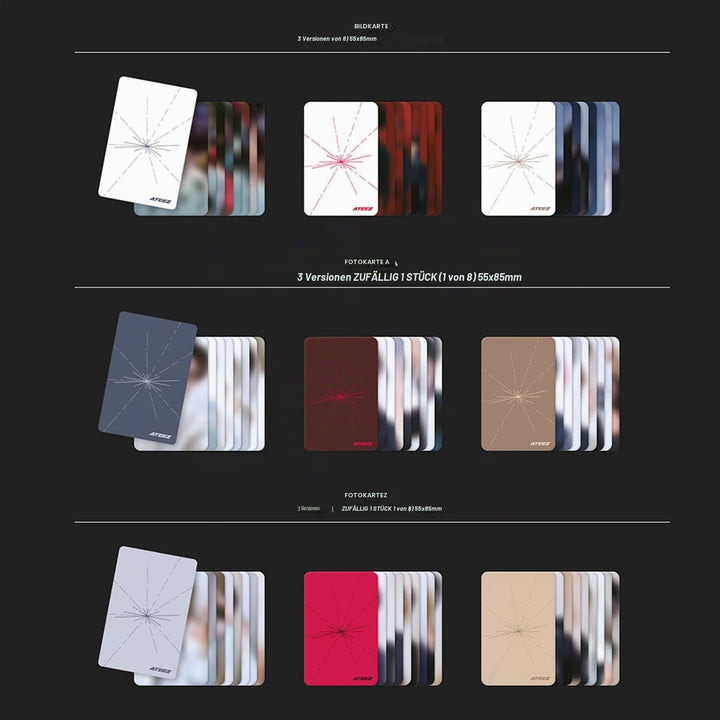 ATEEZ - 11th Mini Album [GOLDEN HOUR : Part.2] (POCAALBUM - DIARY Ver.) Photo Stand + QR Card + Imag
