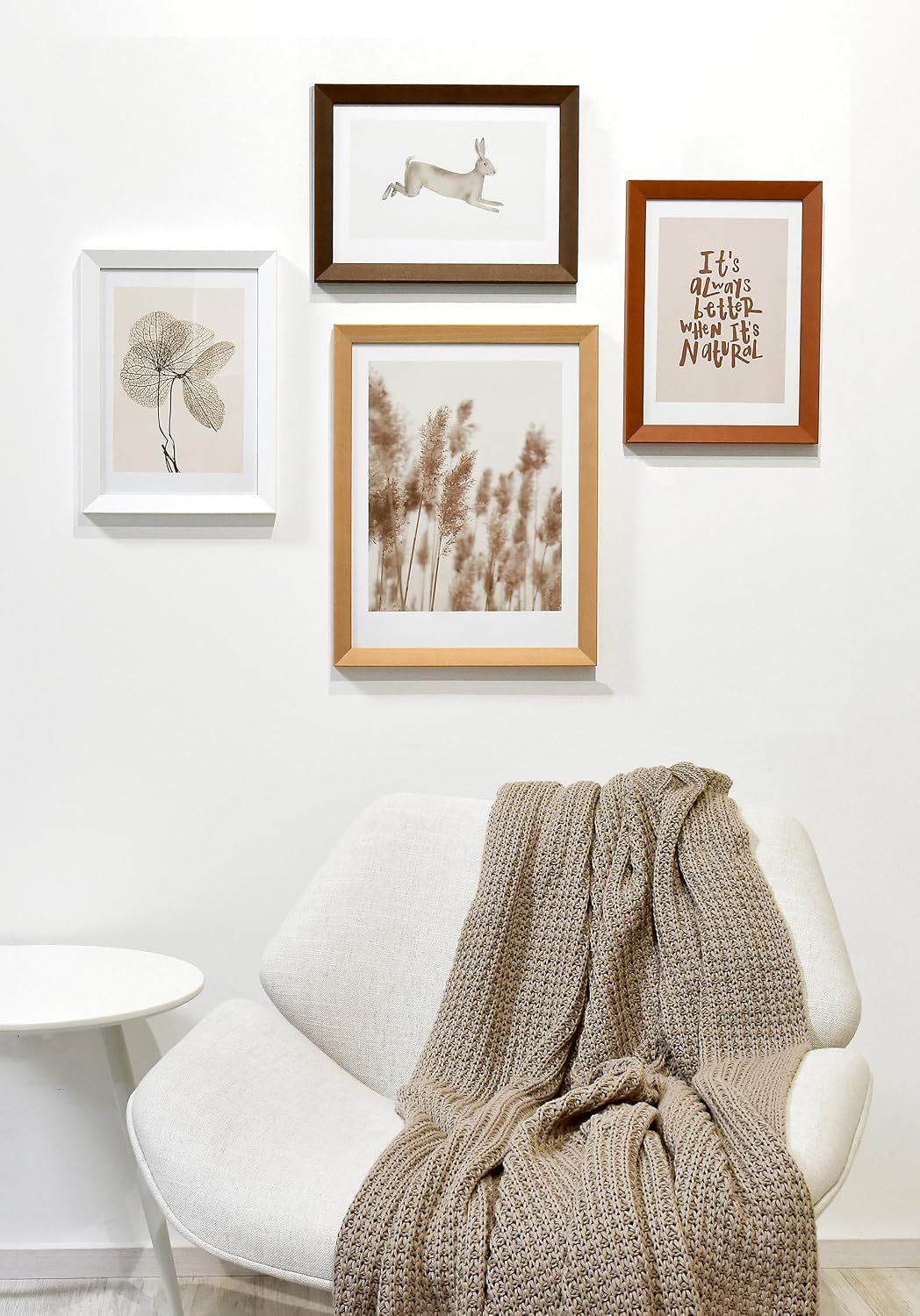 nielsen Holz Bilderrahmen Essential, 24 x 30 cm, Weiss | Holz Rahmen im Hoch- &amp; Querformat zum Aufhä