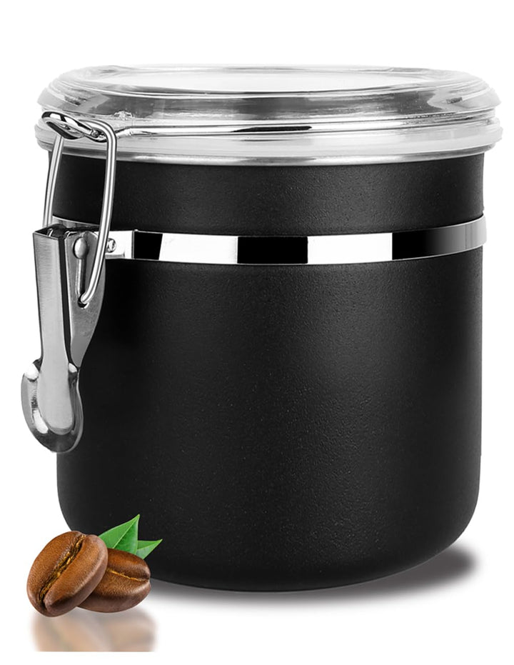 Kaffeedose Luftdicht mit Deckel Kaffeebohnen Behälter für Kaffeepulver Bohnen Tee Mehl Müsli Zucker,