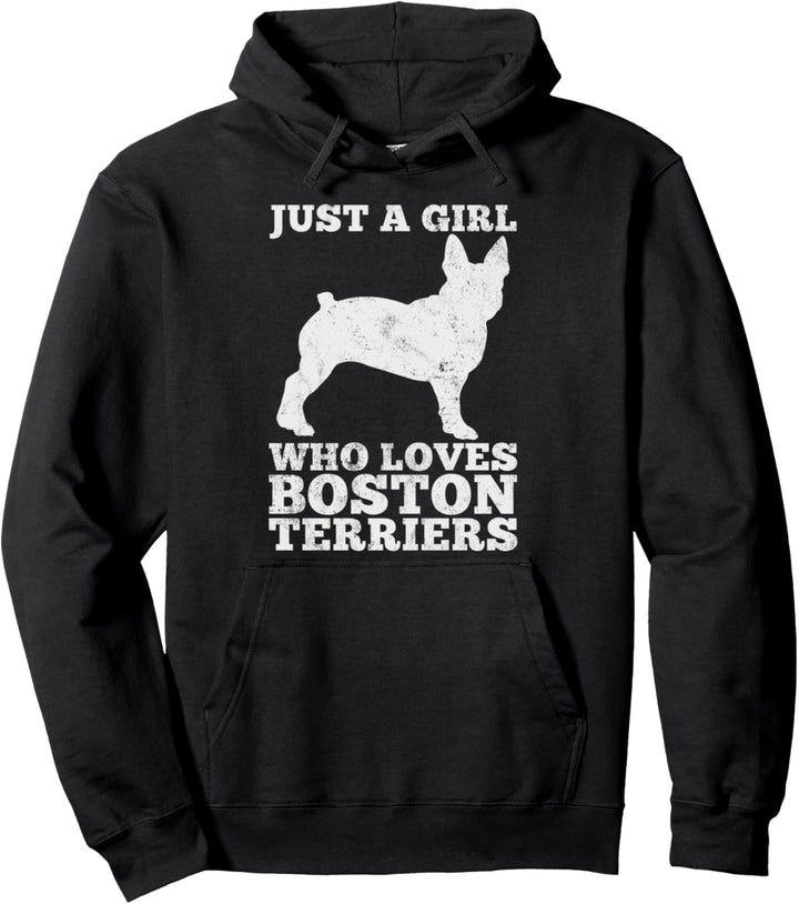 Boston Terrier Vintage Pullover Hoodie