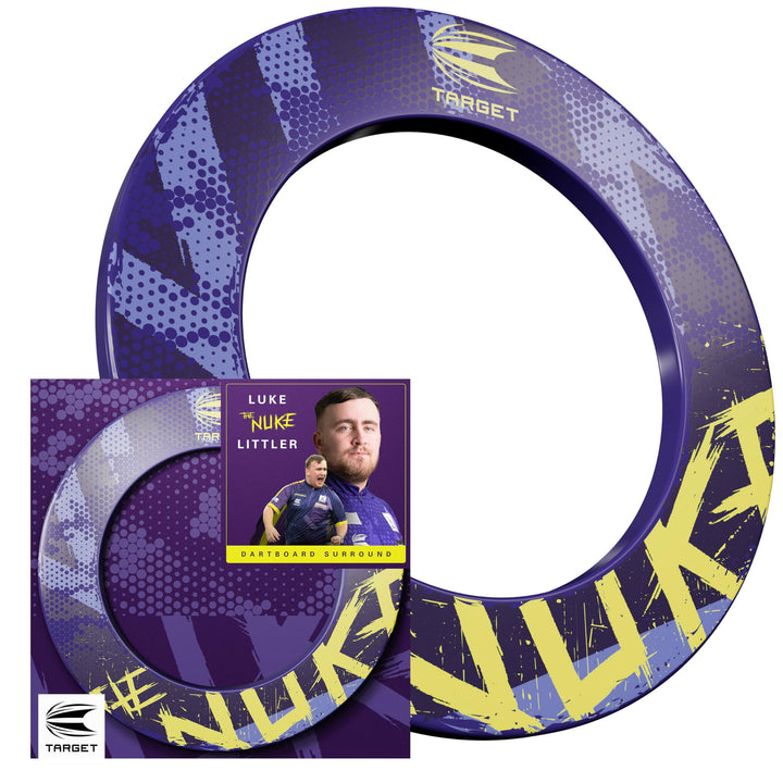 Target Darts Luke Littler Dartboard Surround | The Nuke Dart Board Schutzring, kompatibel mit Allen