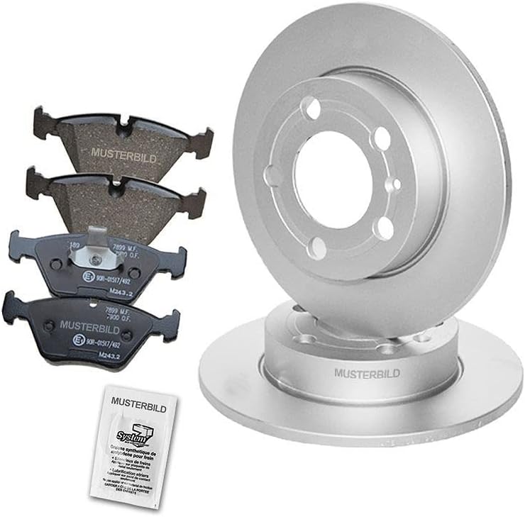 Bremsenset Hinterachse inkl. Bremsscheiben Ø 278 mm Voll + Bremsbeläge Hinten, Passend für MERCEDES-