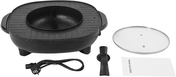 2000W Hot Pot Elektrischer, Electric Hot Pot und grill für 5-6 Personen | Elektrische Multifunktions
