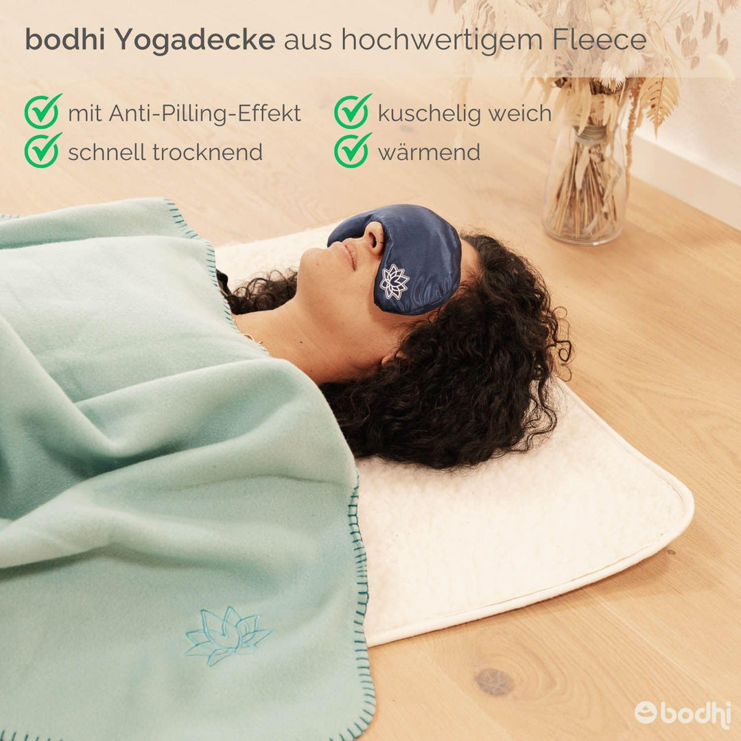 Bodhi Yogadecke ASANA Blanket | Weiche & Warme Kuscheldecke | Meditationsdecke für Shavasana | Tages