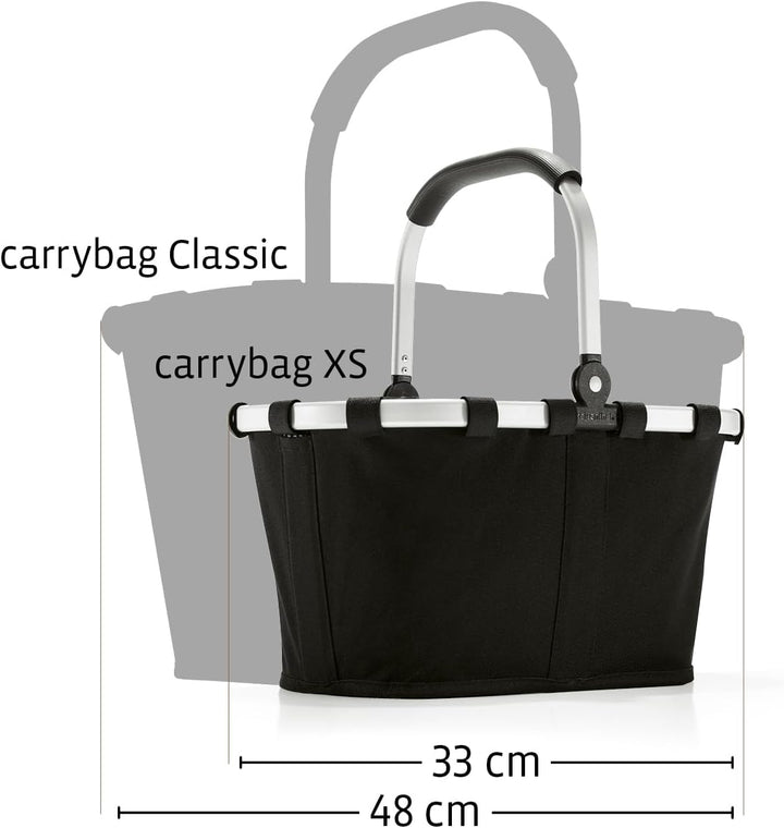 reisenthel carrybag XS Dark Blue– Stabiler Einkaufskorb mit praktischer Innentasche – Elegantes und