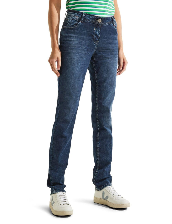 Cecil Damen Jeanshose Loose B376728 26W / 34L Authentic Mid Blue Wash, 26W / 34L Authentic Mid Blue